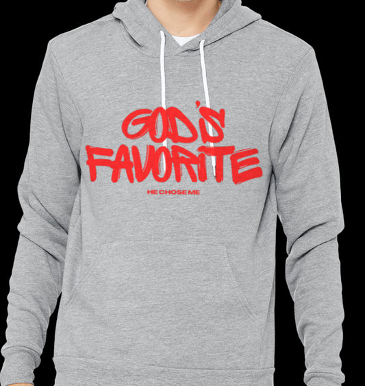 Grey God's Favorite Hoodie